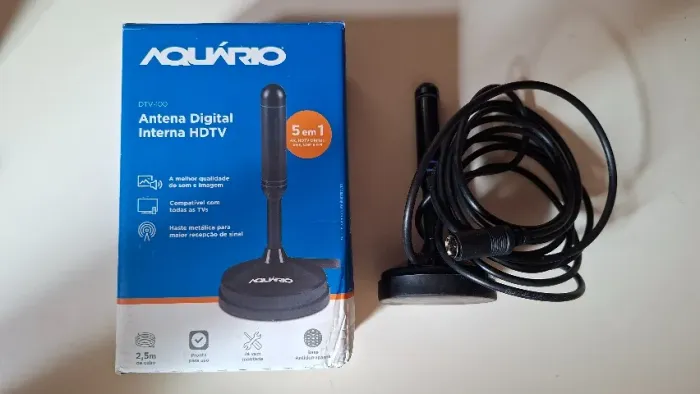 Aquário Antena Digital HDTV Cabo DTV-100 - Ler descrição no anúncio