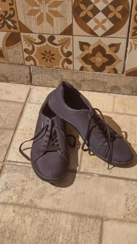 Sapato social preto/azul n 44