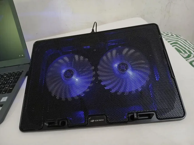 Suporte para Notebook com Cooler e LED - Entrega Grátis