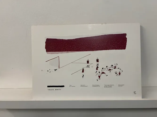 Quadro Fluminense voleio do Fred