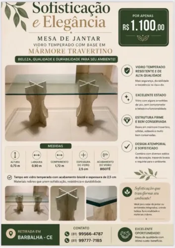 Mesa de vidro
