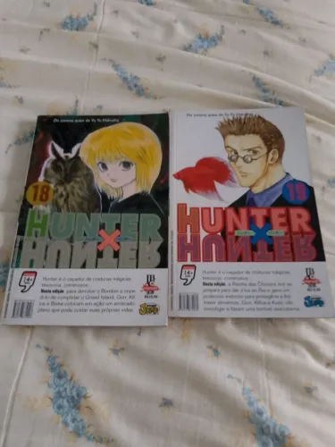 Mangá Hunter x Hunter volumes 18 e 19.