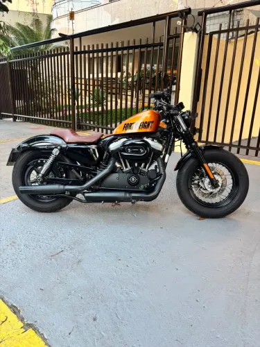 Harley Davidson Sportster Forty Eight 2015 Laranja 