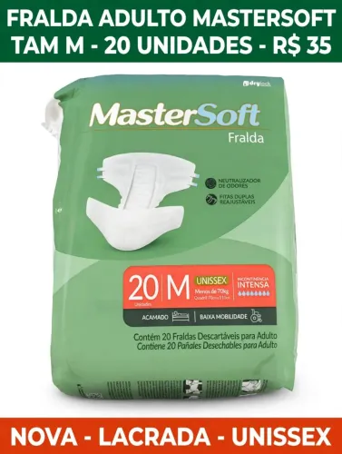 Mastersoft 20 unidades!  Fardo disponível 
