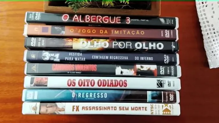 8 DVDs usados, originais - Cliente Luiz Cardoso