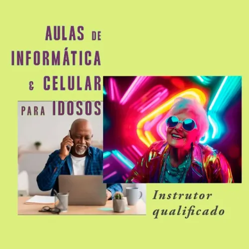 Aulas de informática e celular para público 60+