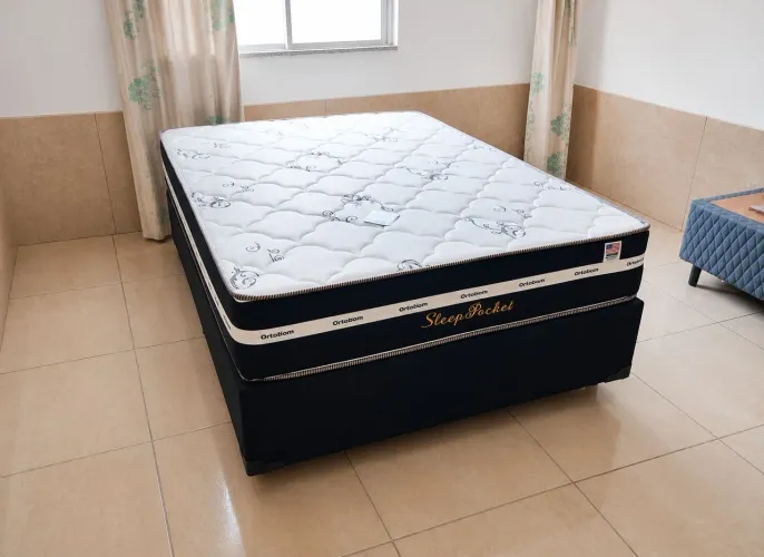 Cama box molas ensacadas casal temos pronto entrega
