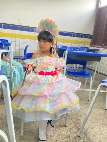 Roupa de miss caipira infantil 