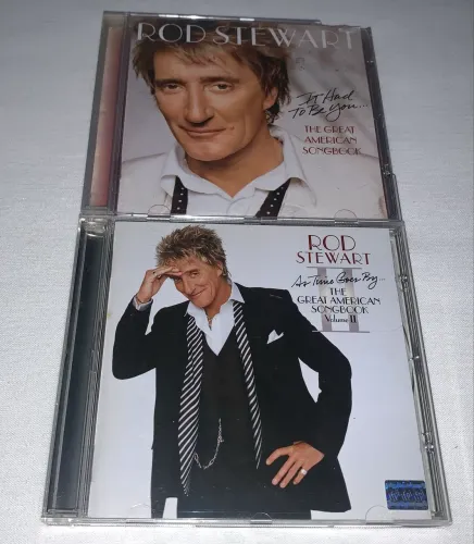 2 Cds Rod Stweart The Great American Song Book 1 e 2 impecáveis