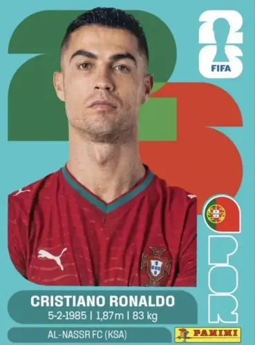 Figurinha do Cristiano Ronaldo 2026