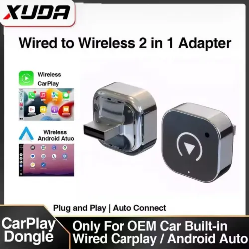 Adaptador Wireless XUDA para Android Auto e Apple Carplay
