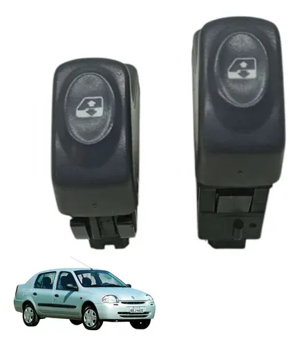 Par Botao Vidro Eletrico Dianteiro Clio 2001 2005 (usado)