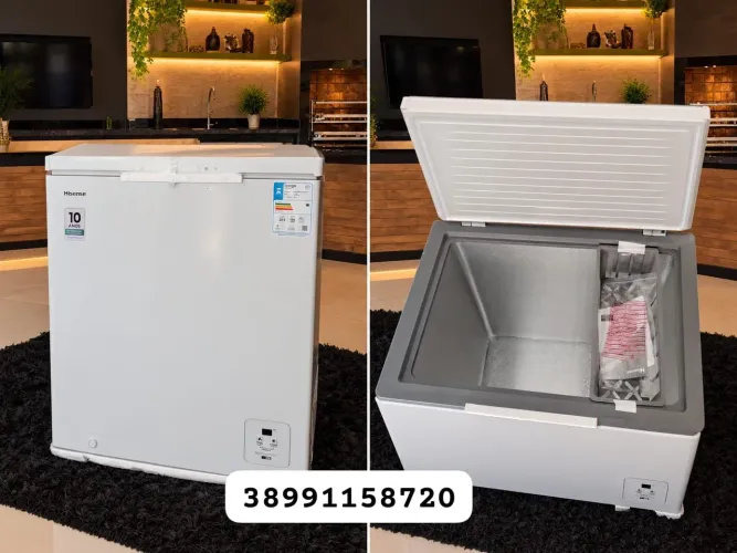 Freezer 199 litros bivolt tecnologia inverter Novo Lacrado 