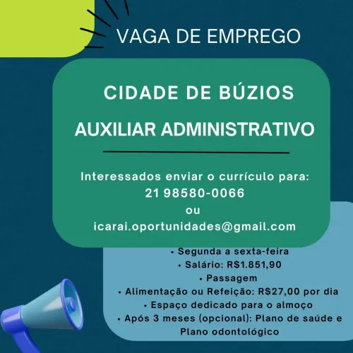 Vaga de emprego - Búzios