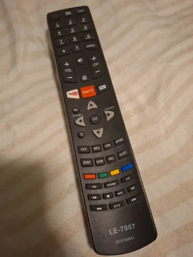 Controle LE-7007 (RC3100R01) compatível TV Philco