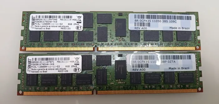 Memória Servidores DDR3 16Gb (2x8Gb) 12800R