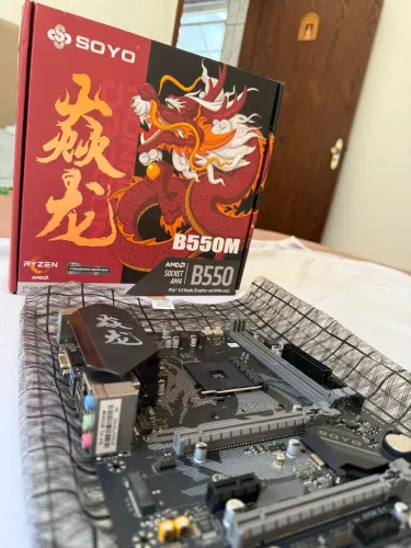 Placa Mãe B550M Soyo AM4 Impecável 