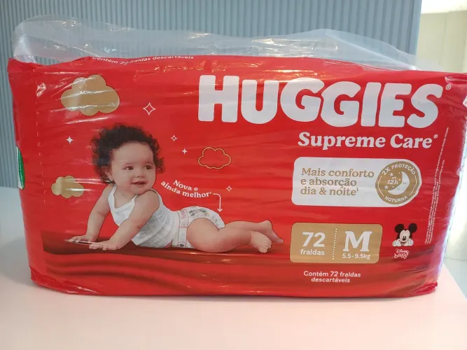 Vendo Fralda Tam M, Huggies Supreme Care, 72 unidades
