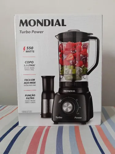 Liquidificador Mondial Turbo Power 550W - NOVO Na Caixa!