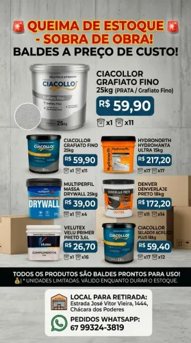 GRAFIATO CIACOLLOR 25KG - MUITO BARATO