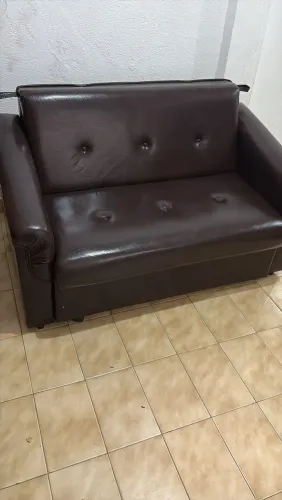 SOFÁ-CAMA COM BAÚ E COLCHÃO APENAS RETIRADA