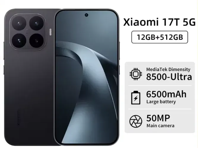 Celular Xiaomi 17T 12GB/512GB PRETO LACRADO