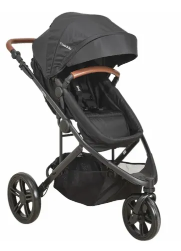 Carrinho de Bebê Travel System Trek Preto - Lenox Kiddo
