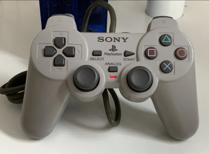 Controle raro ps1 dual analog