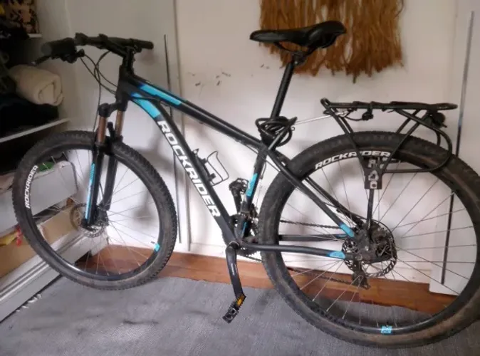 Bicicleta Adulta MTB ST 120 Rockrider Preta