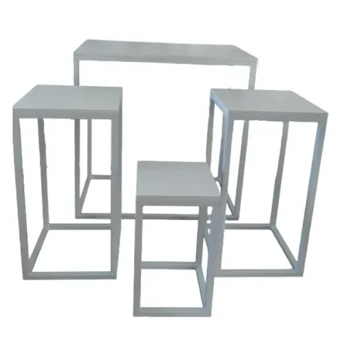 KIT Mesa mais 3 cubos para decoração de festas