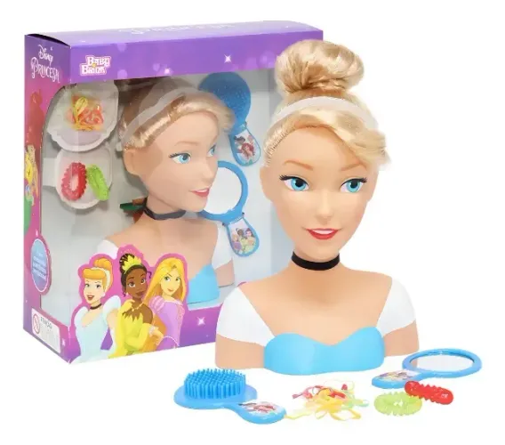 Busto Styling Head Cinderela Princesa Disney - Baby Brink