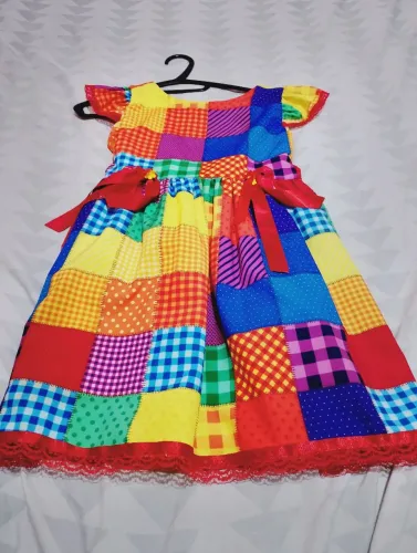 Vertido infantil xadrez