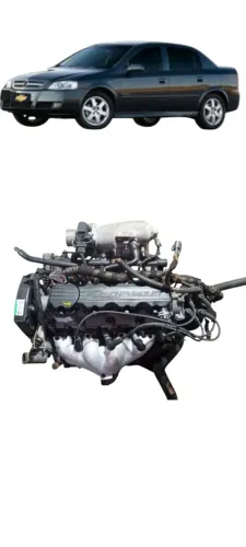 Motor Completo Chevrolet Astra 1.8 8v Álcool 2002 A 2010