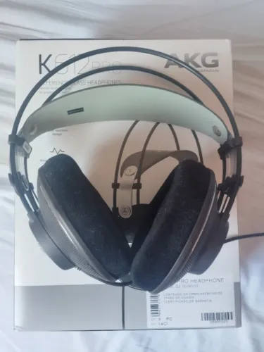 Headphone AKG K612 Pro + Earpad de Tecido Adicional - Excelente Estado