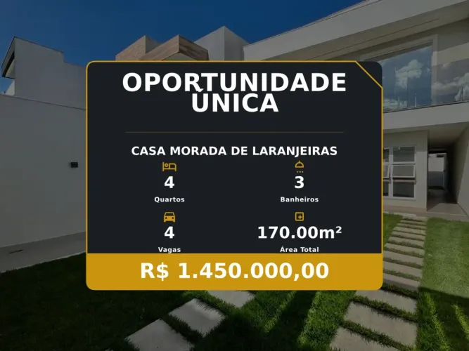 Oportunidade em Morada de Laranjeiras - Casa com Quintal e Churrasqueira!