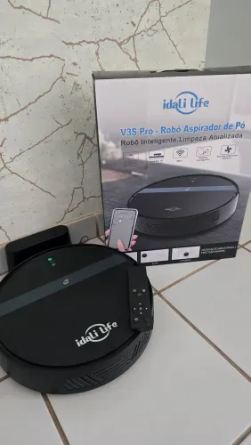 Aspirador de Pó Para Casa Robô Inteligente<br>Sensores Anti- queda IDALI LIFE