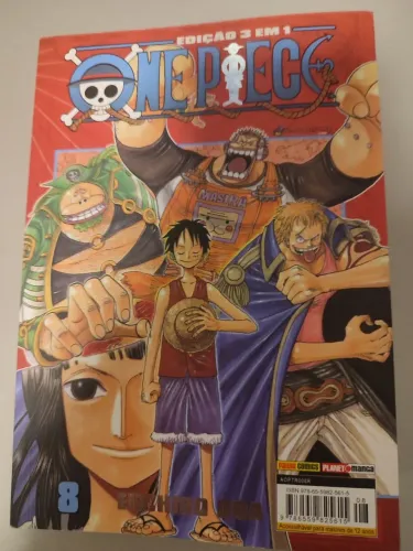 Livro 3 em 1 one piece vol 8