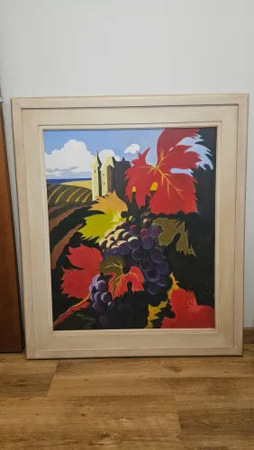 Quadro Pintura a Óleo Original - Cenário vibrante