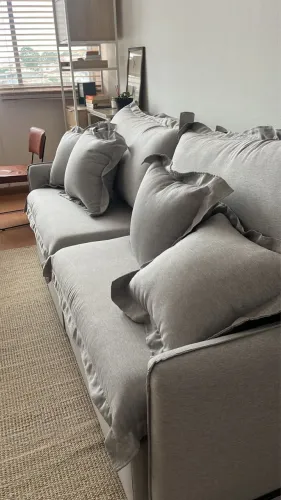 Oportunidade: Sofá cinza retrátil perfeito para sua sala