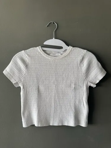 Blusa branca infantil Zara