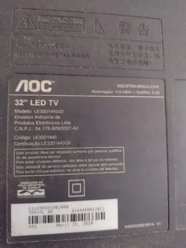 Televisão "32"polegadas Não é smart+purificador de água Eletrolux semi novos