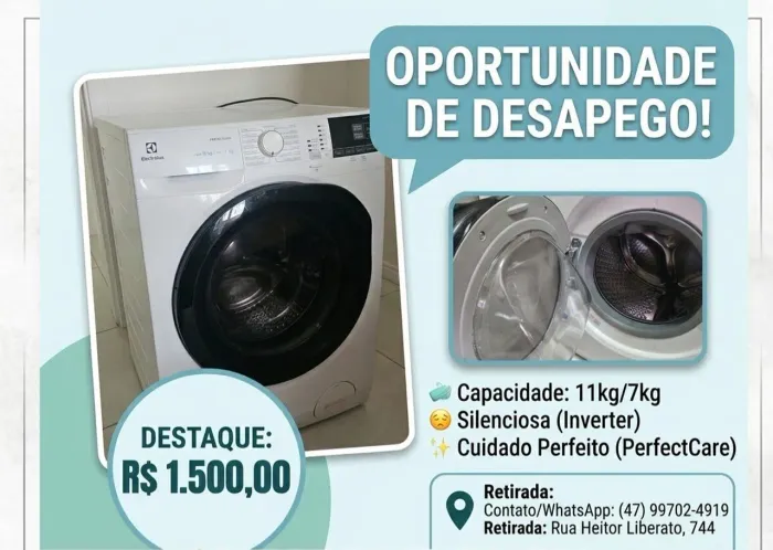 Desapego lava e seca