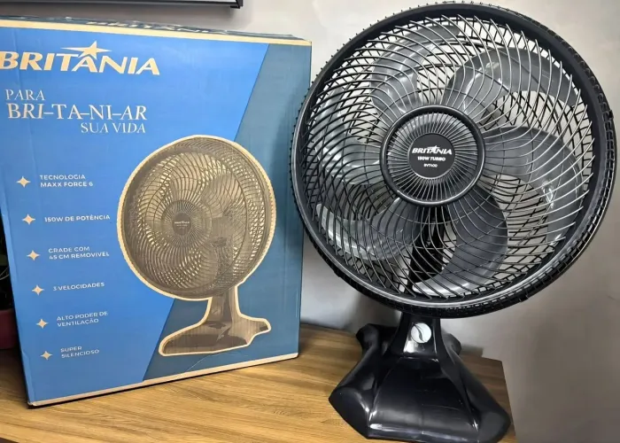 Ventilador Britânia 40 cm - 6 Pás - 150W - 3 Velocidades