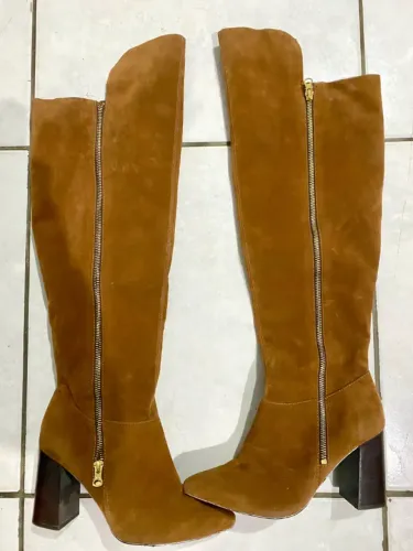 Bota Camurça Caramelo - Peça Única 37 (Usado)