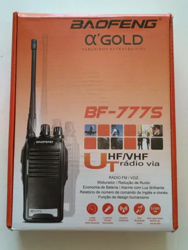 Par de Rádio Comunicador Walkie Talkie Baofeng BF-777S UHF 16 Canais