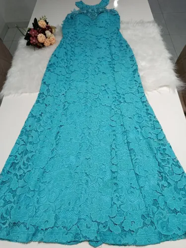 Vestido longo renda M