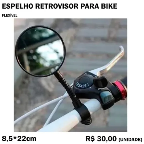 Espelho Retrovisor de Bike