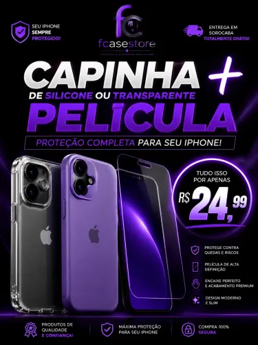 CAPINHA + PELÍCULA APENAS 24,99