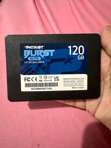 SSD Patriot Burst Elite 120GB SATA III - Novo, Nunca Usado