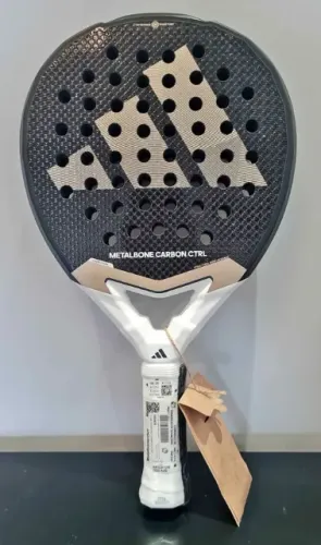 Raquete De Padel Adidas Metalbone Carbon Ctrl 3.4 2025 Preto/bege - NOVA!!